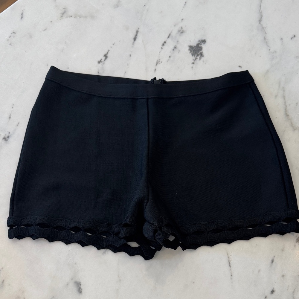 WOW Couture Black Shorts with detailed bottom BRAND NEW